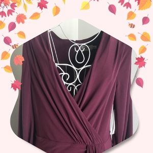 Eliza J Surplice Drape Front Dress NEW